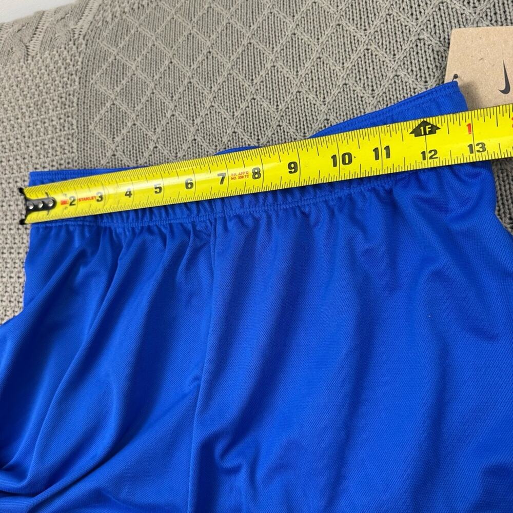 Nike Women's Attack Dri-FIT Fitness Mid-Rise 5" Unlined Shorts Royal Blue Small - Picture 7 of 12